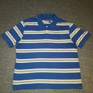 Bugle Boy Polo Shirt Mens‎ XXL Vintage Striped Short Sleeve Cowboy Graphic
